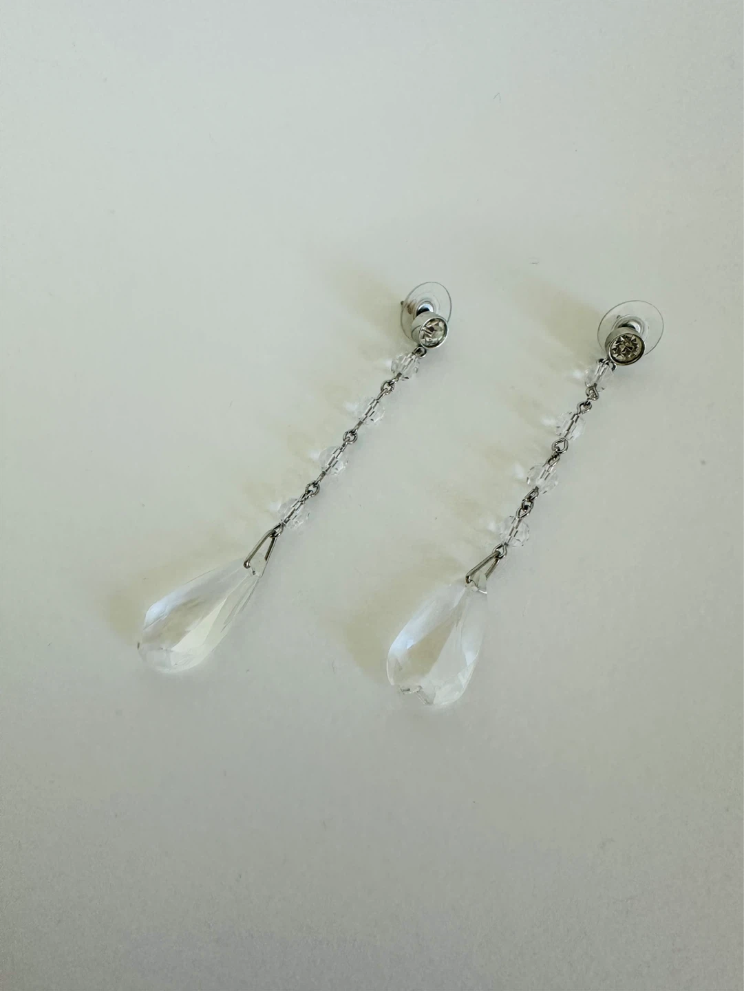 Crystal Teardrop Dangle Earrings - photo 2
