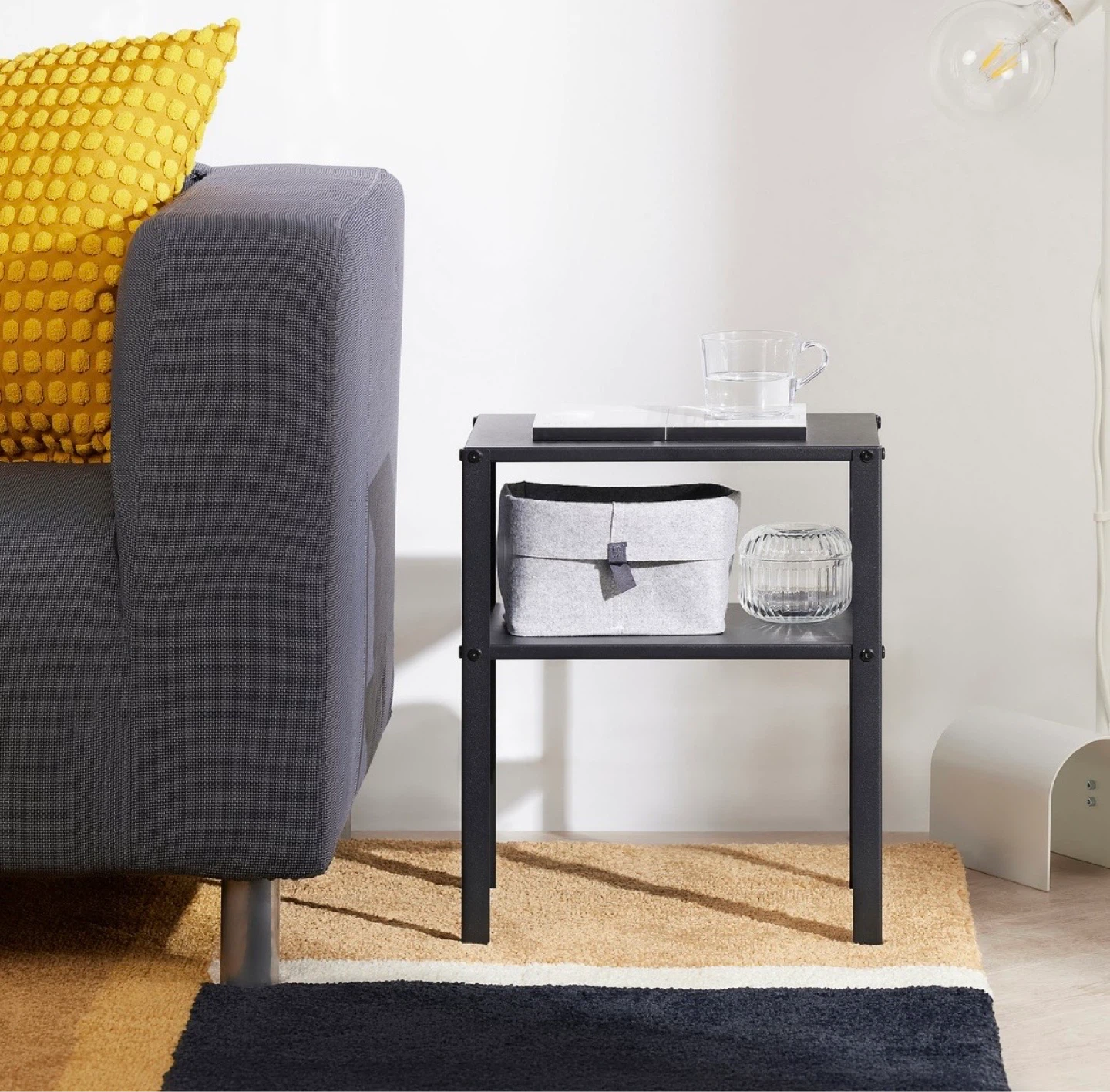 IKEA KNARREVIK Nightstand - Black - Great Condition! - photo 3