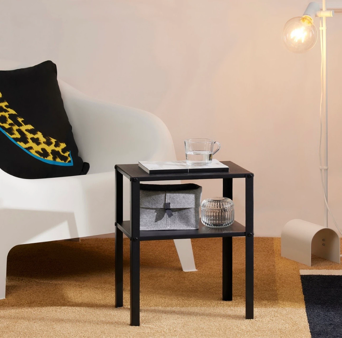 IKEA KNARREVIK Nightstand - Black - Great Condition! - photo 4