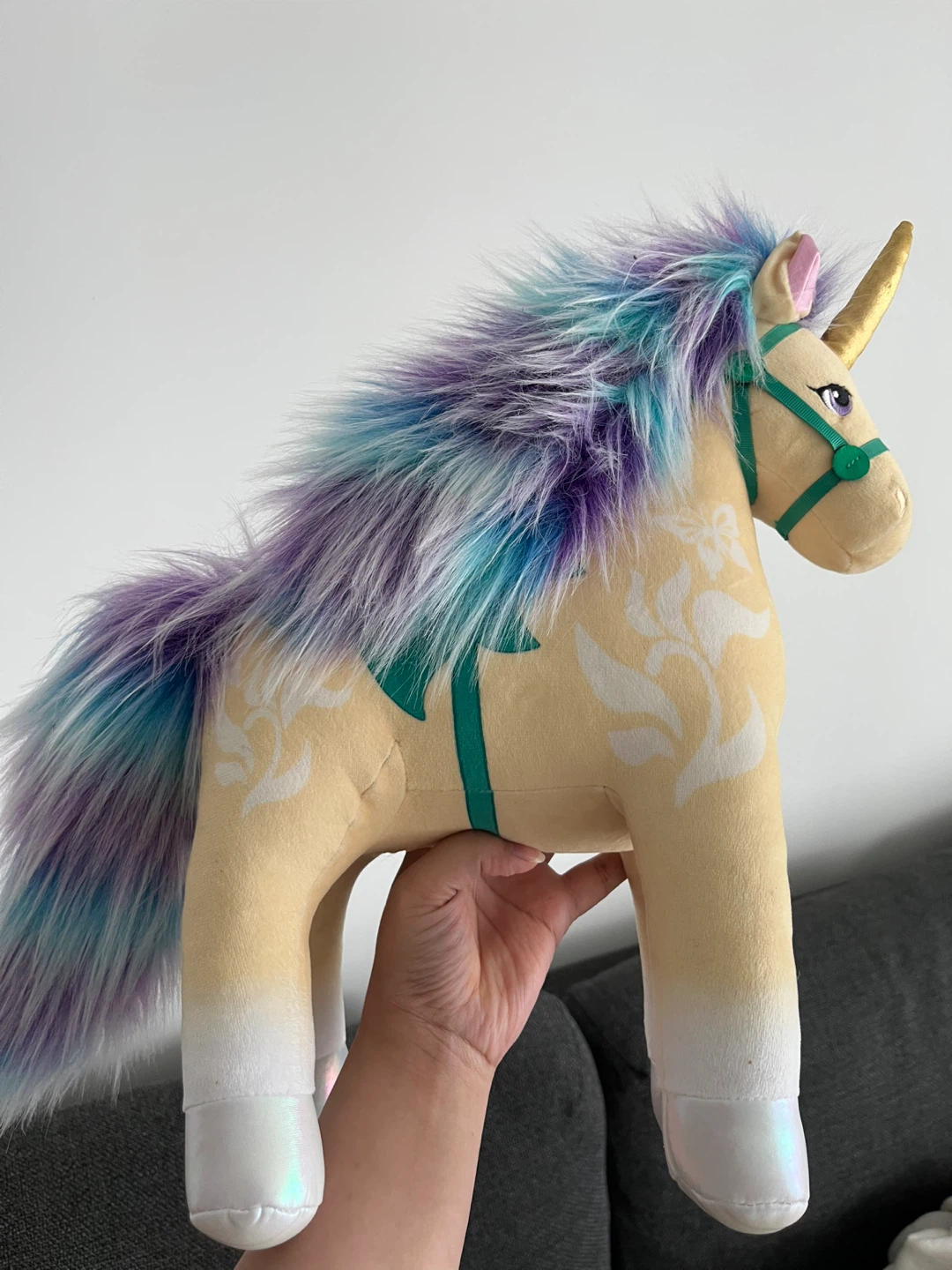 Unicorn Academy OfficialPlush Toy, Yellow, 15"