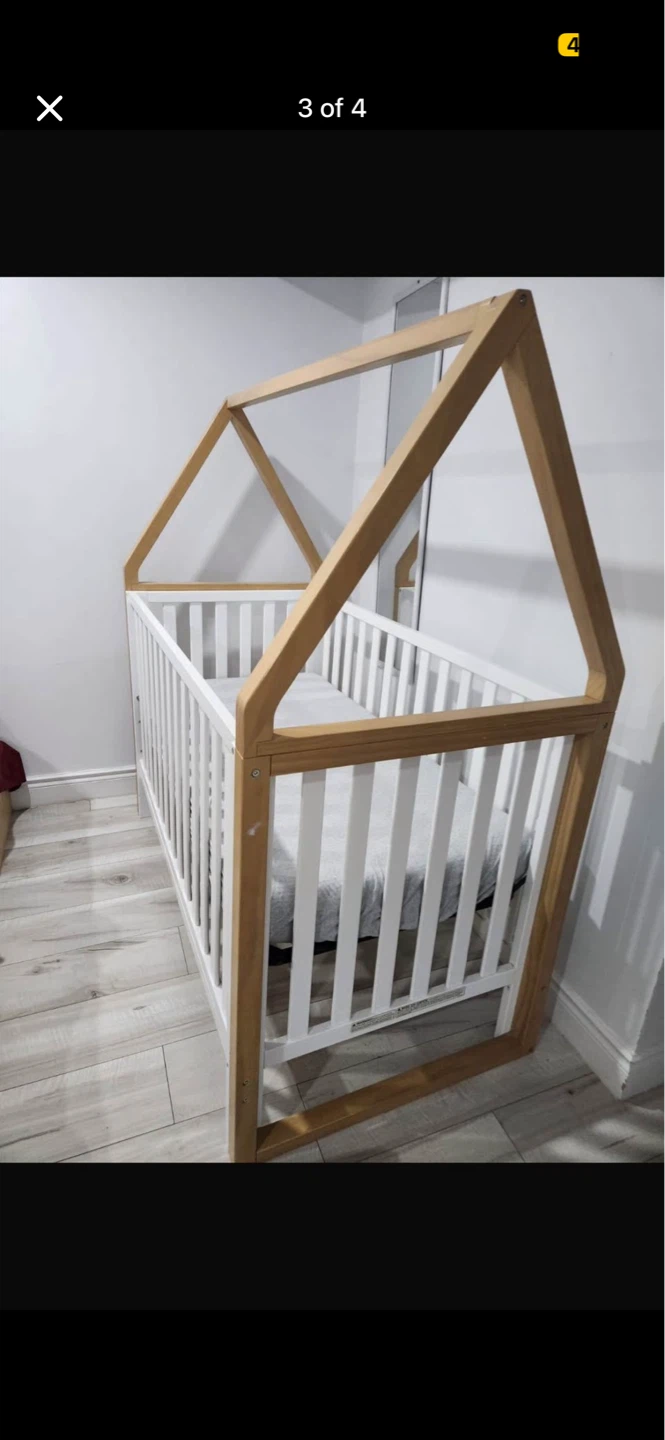 Wooden House Frame Crib - photo 4