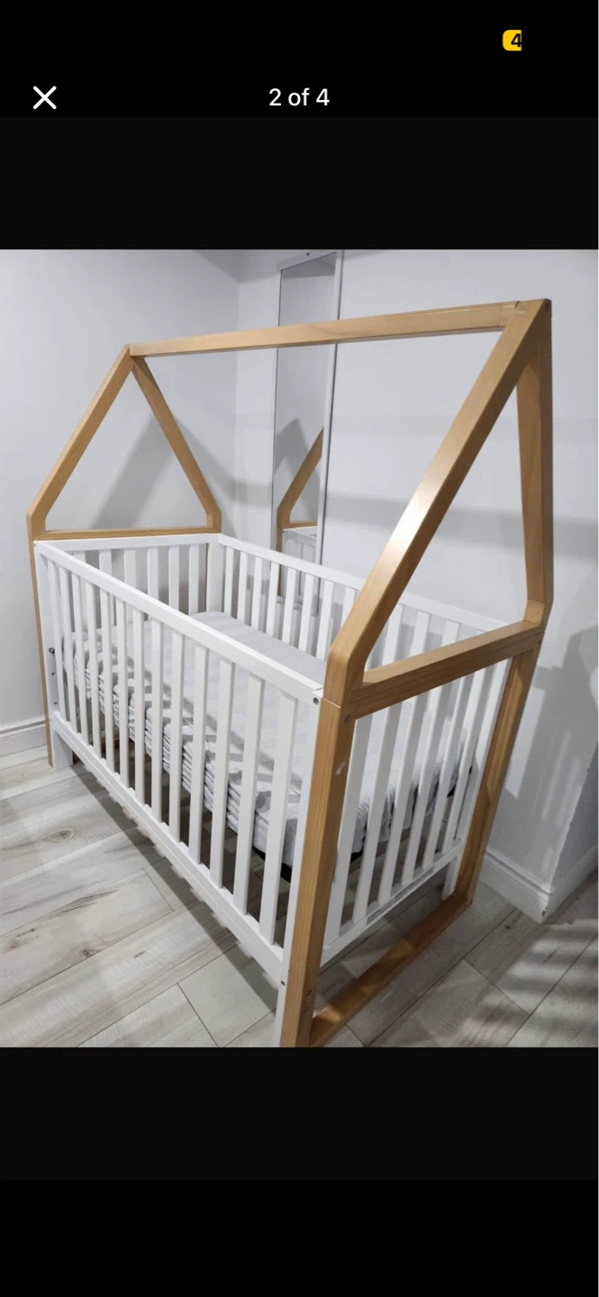 Wooden House Frame Crib - photo 2