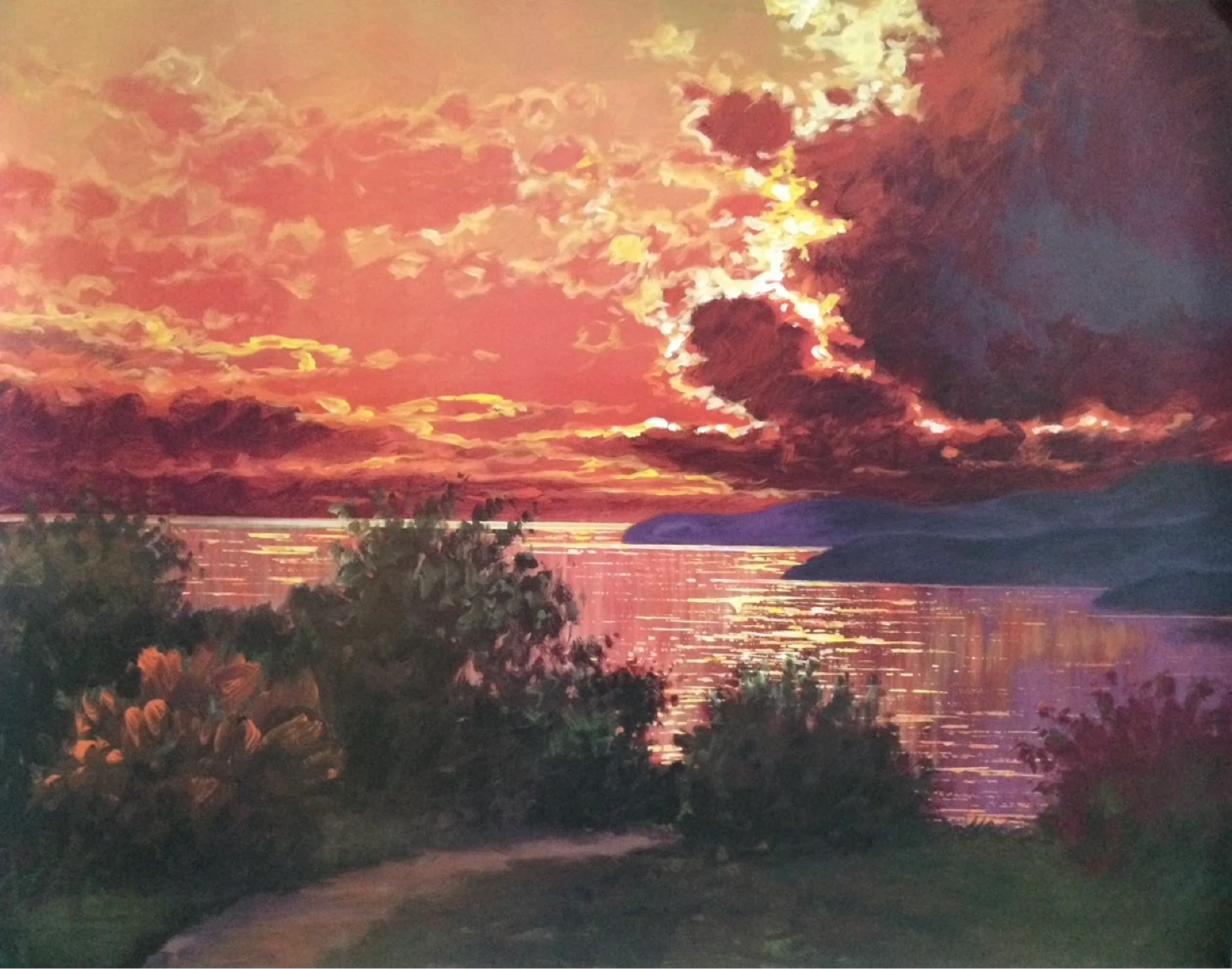 Nuages Seriolithograph by Del Signore, Littorio - 27" x 33 1/2"