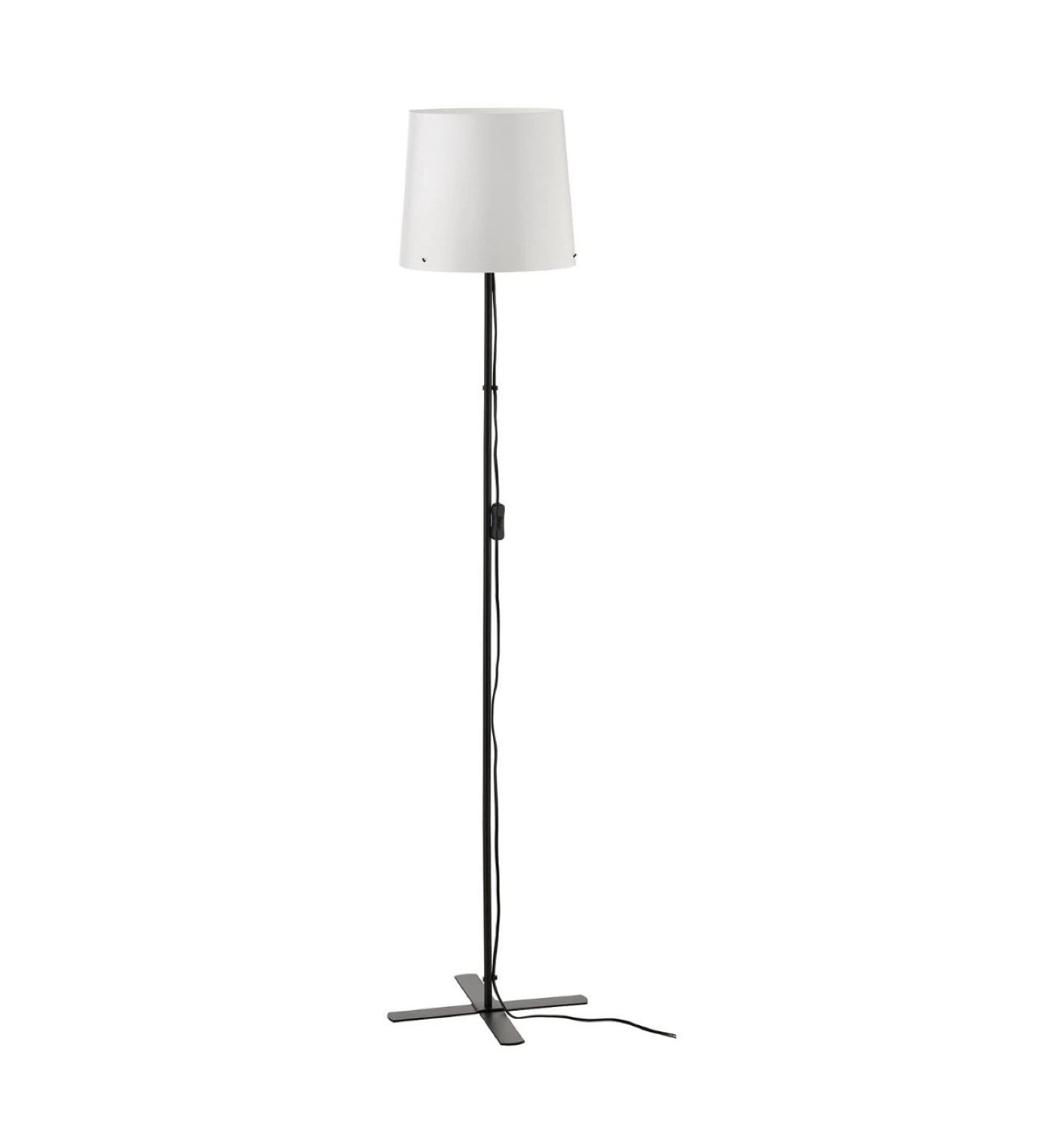 IKEA BARLAST Floor Lamp - Black/White - Like New!