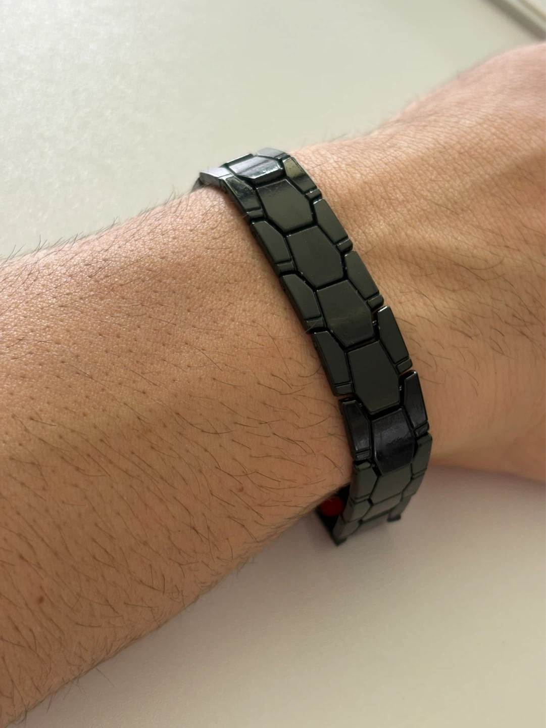Black Hexagonal Link Bracelet - photo 3