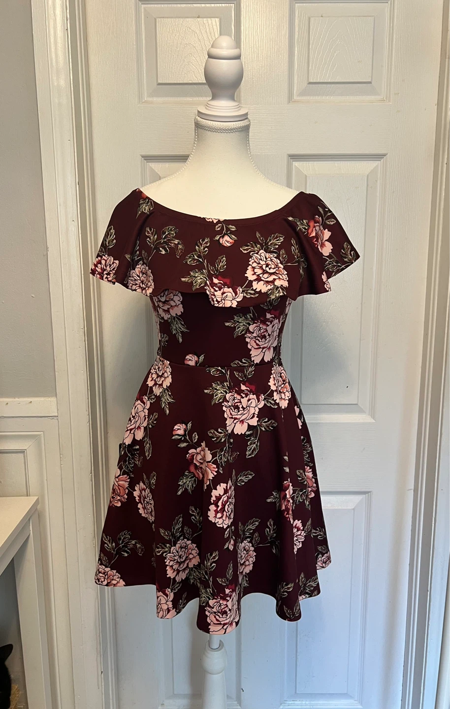 Women's Off-the-Shoulder Floral Dress