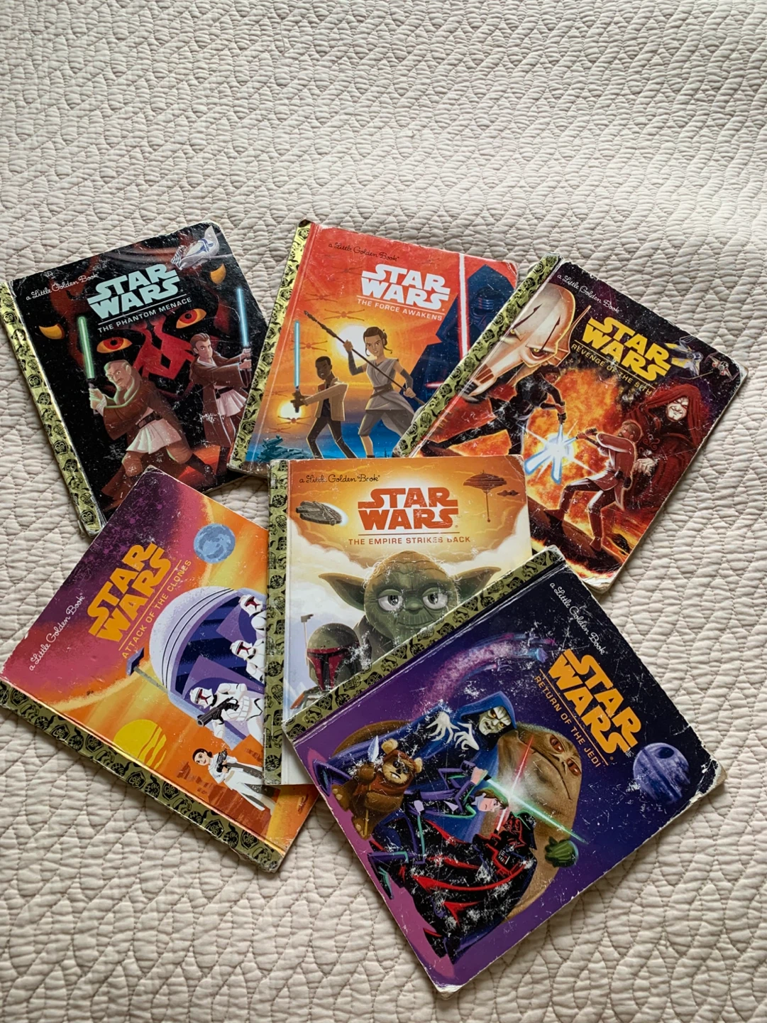 Set of 6 Star Wars Little Golden Books