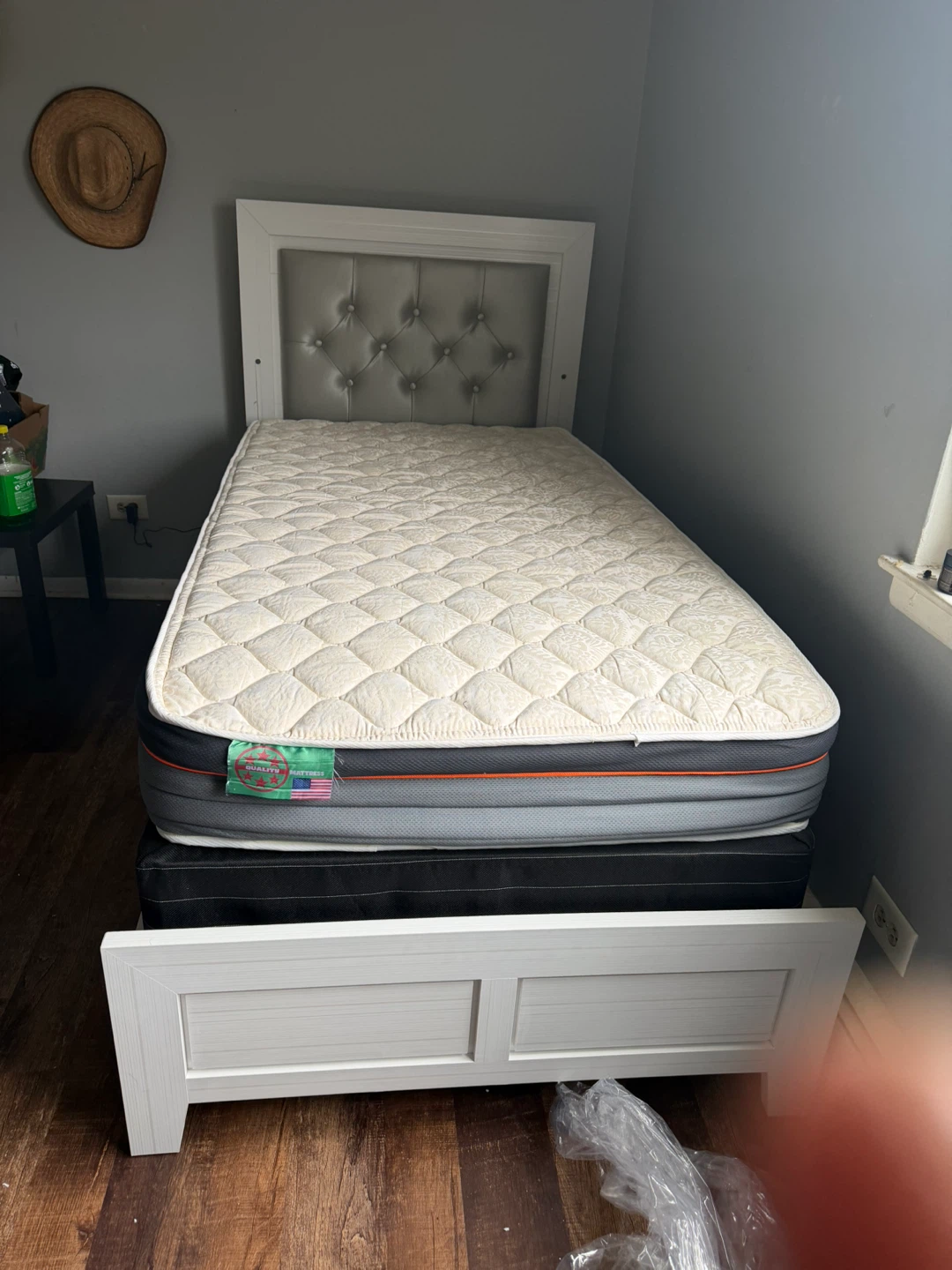Quality Twin Mattress with Bed Frame
