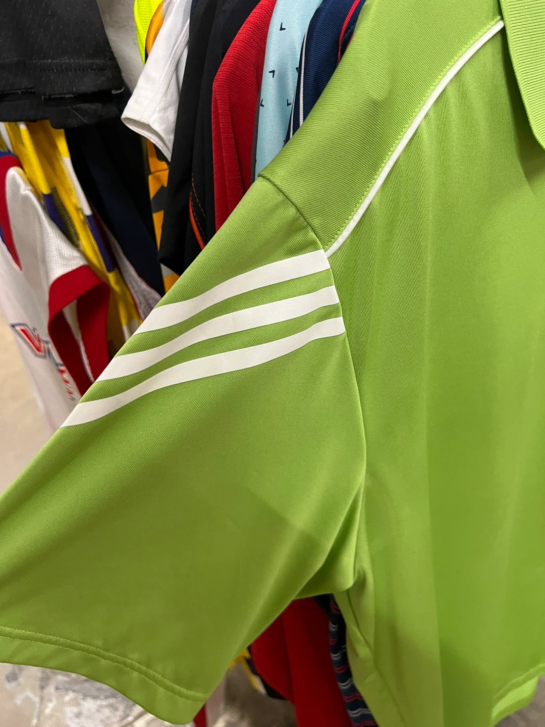 New- Adidas CLIMACOOL Golf Polo Shirt - Lime Green - 2XL - photo 4
