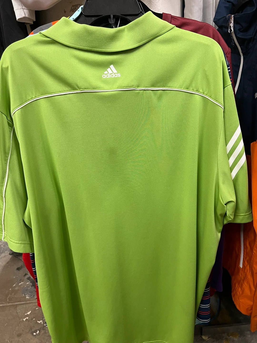 New- Adidas CLIMACOOL Golf Polo Shirt - Lime Green - 2XL - photo 3