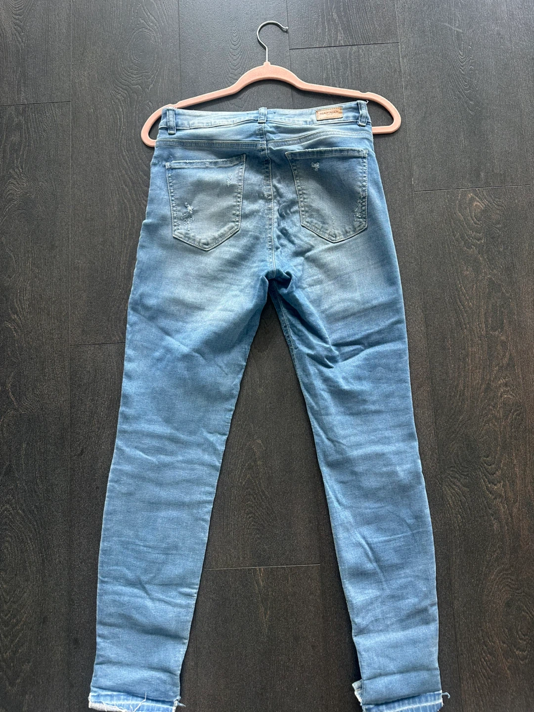 Blue Distressed Skinny Jeans - photo 4