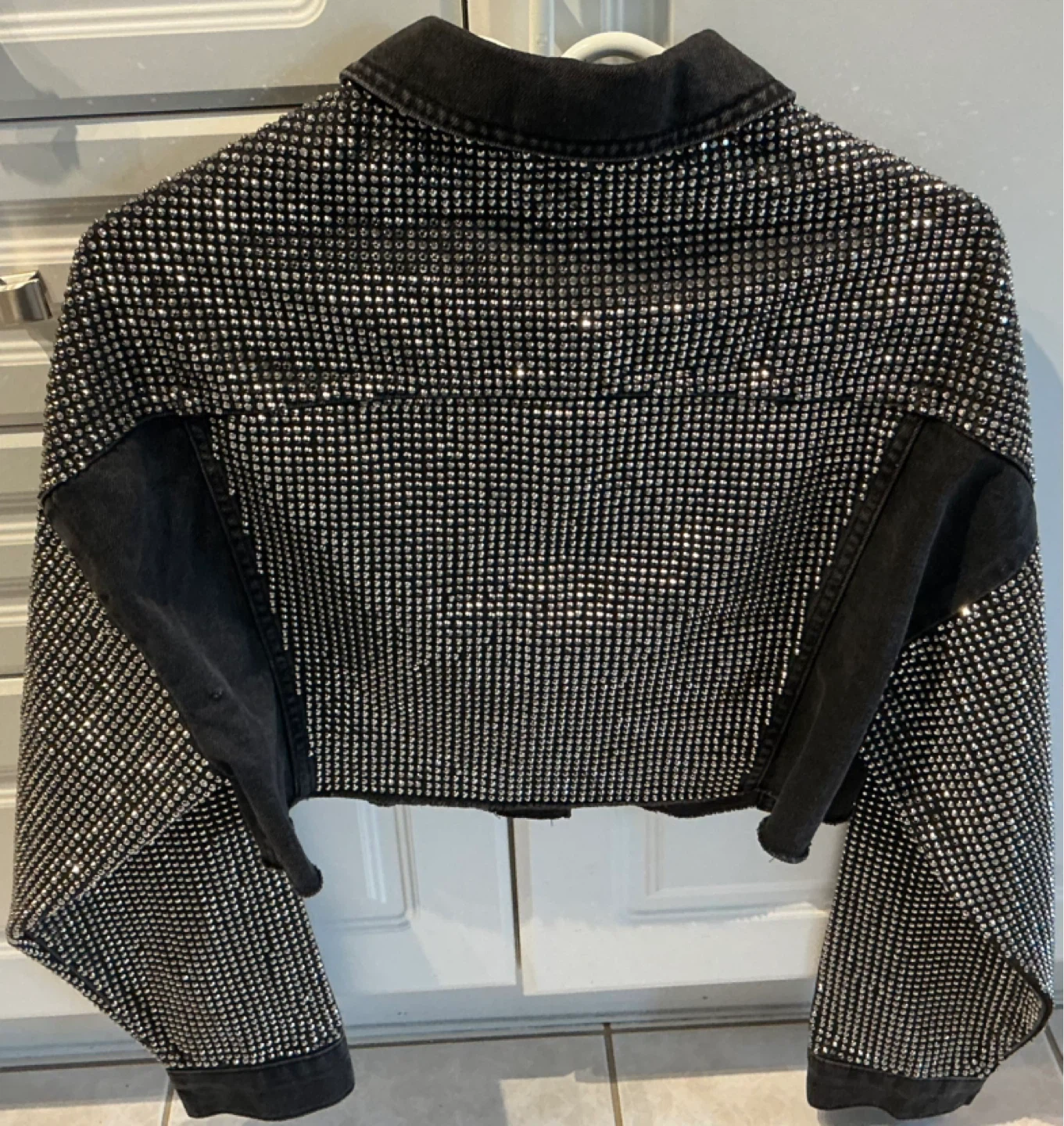 Topshop Black Embellished Denim Jacket - photo 2