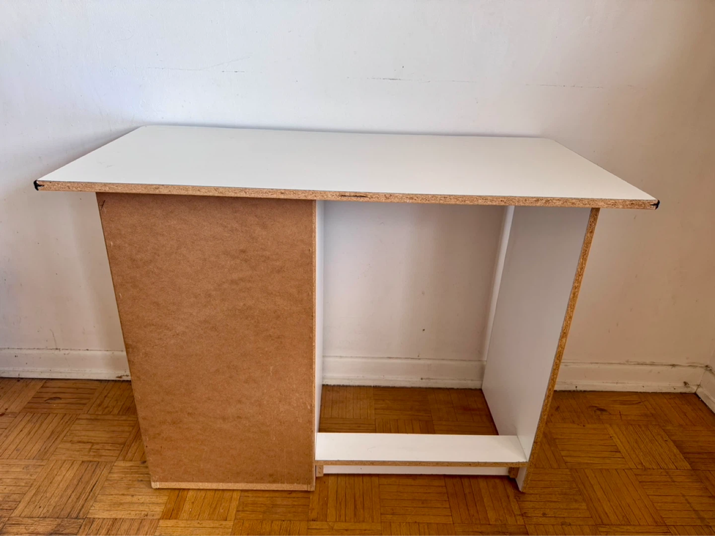 White Desk with 3 Drawers - photo 2