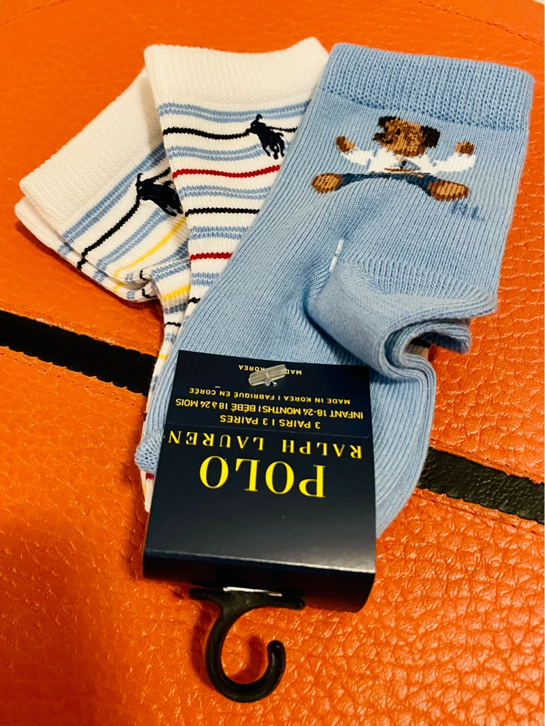 Polo Ralph Lauren Baby Socks 3 Pairs 18-24 Months