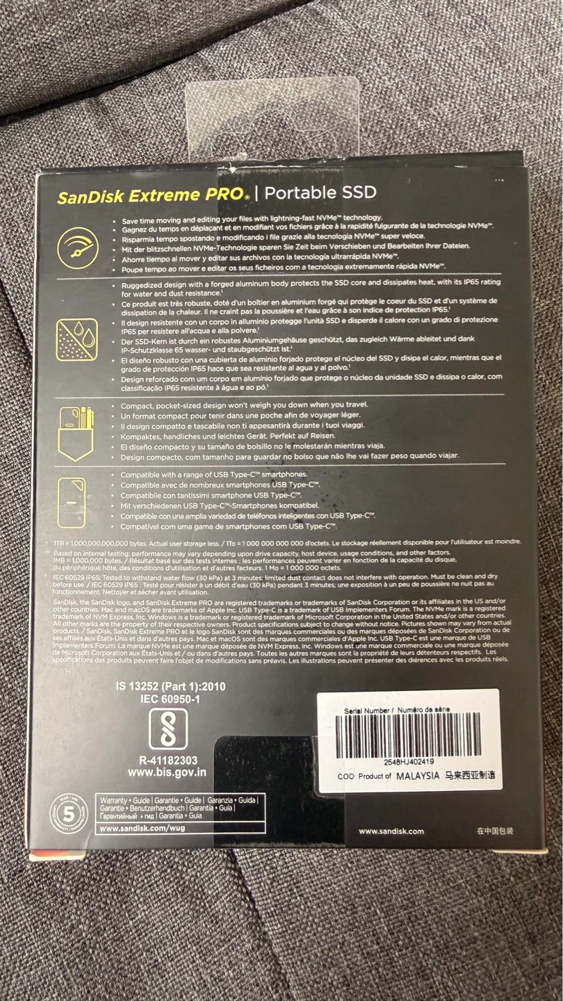 SanDisk Extreme PRO Portable SSD 2TB - photo 2