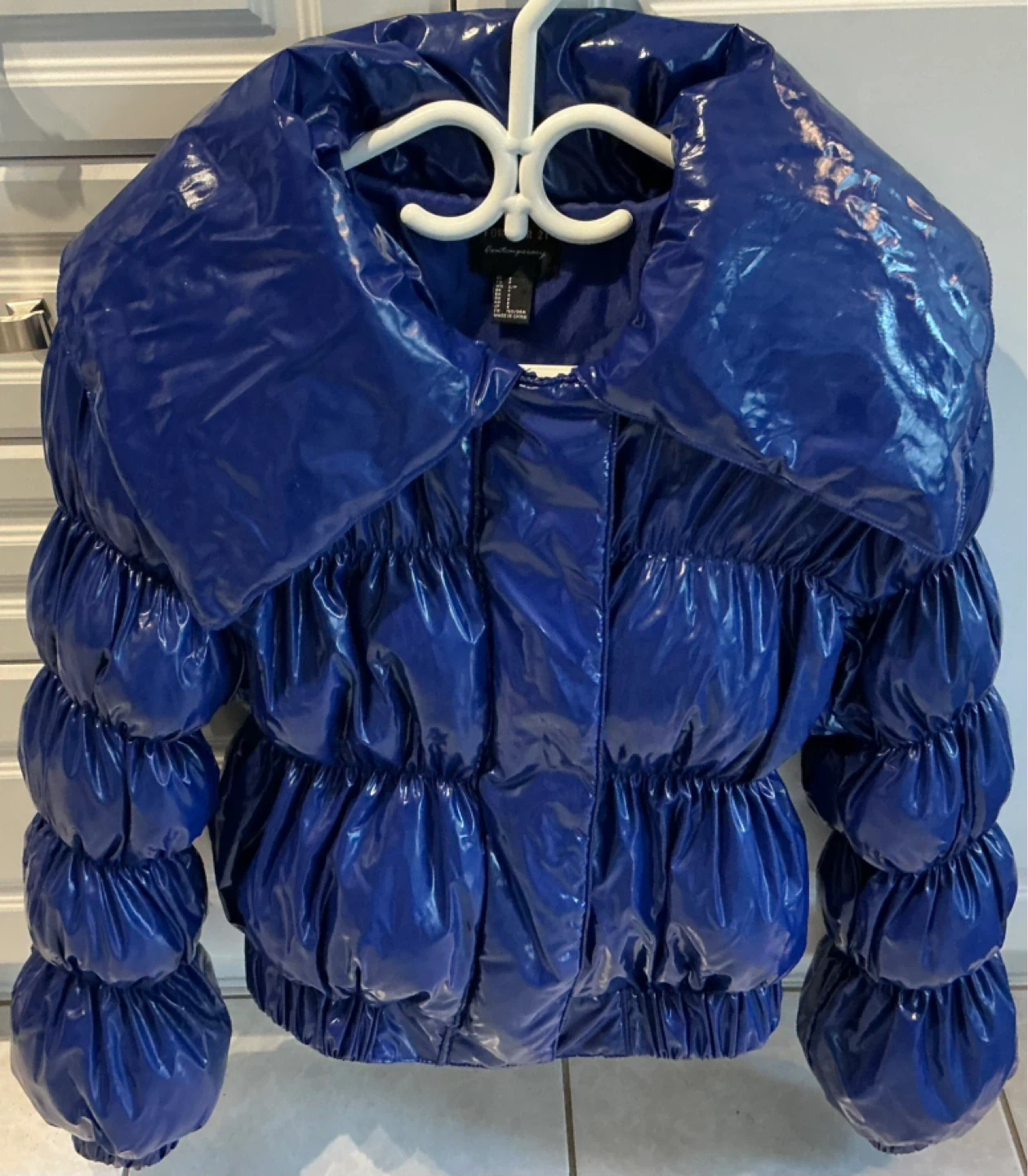 Forever 21 Puffer Jacket - Royal Blue