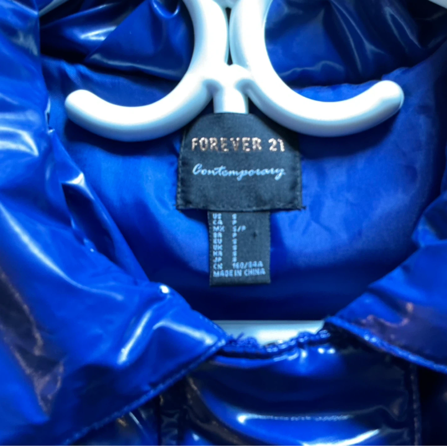 Forever 21 Puffer Jacket - Royal Blue - photo 4