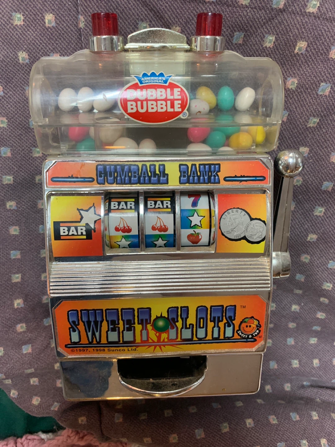1997-1998 Dubble Bubble Sweet Slots Gumball Bank by Sunco Ltd. - photo 2