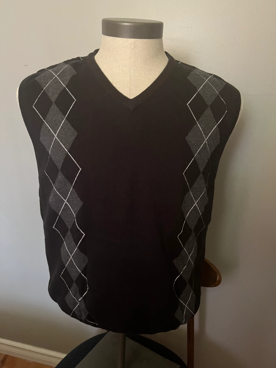 Britches large Argyle V-Neck Sweater Vest