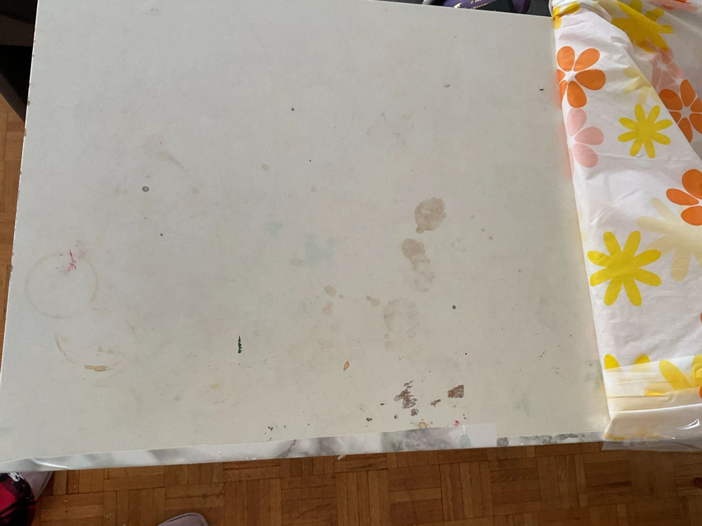 Vintage Desk with Marble Contact Paper - photo 2