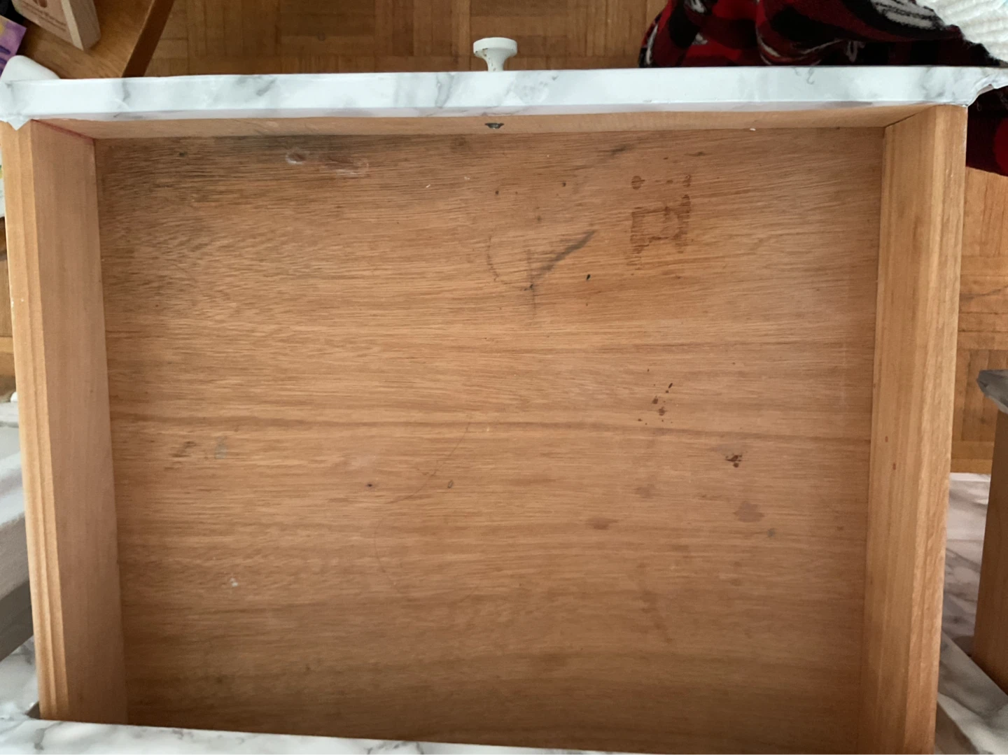 Vintage Desk with Marble Contact Paper - photo 4
