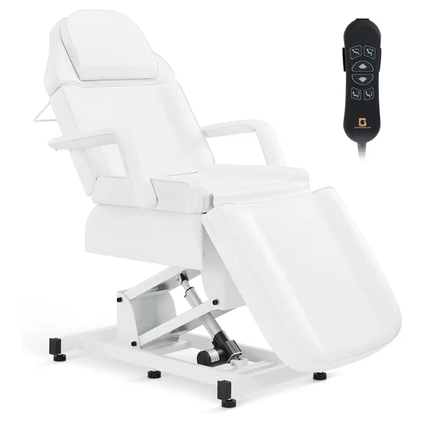 White Electric Facial Bed / Massage Chair with Remote - photo 2