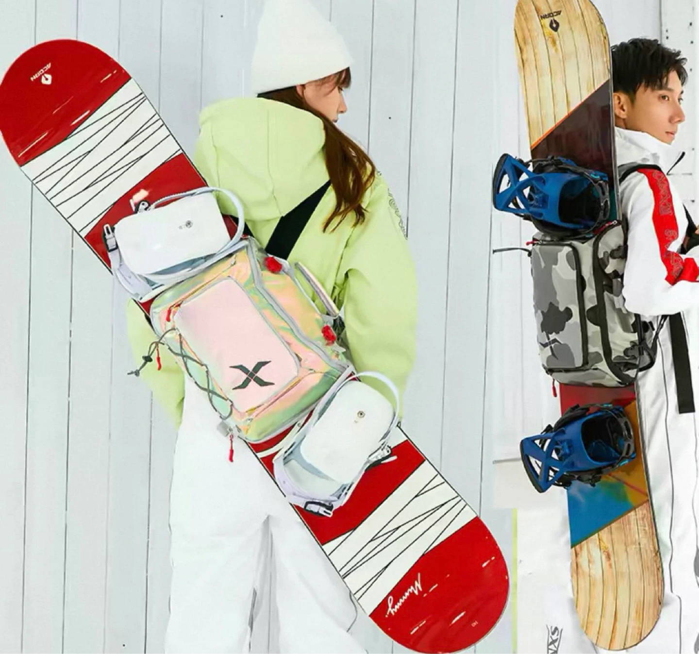 Iridescent Snowboard Backpack