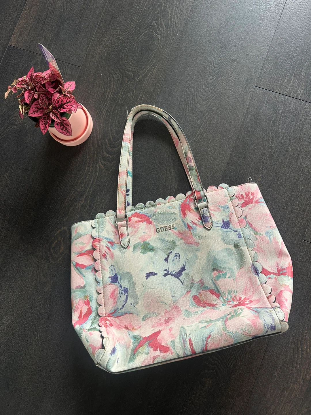 Guess Floral Tote Bag