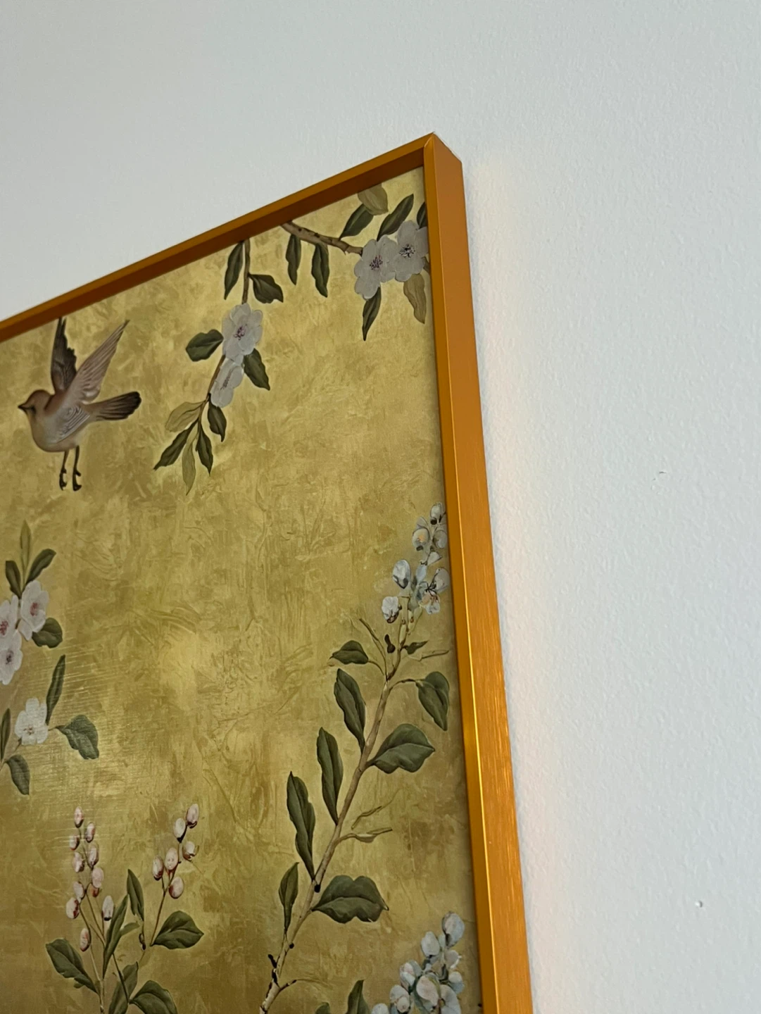 Gold Bird and Floral Wall Art - photo 3