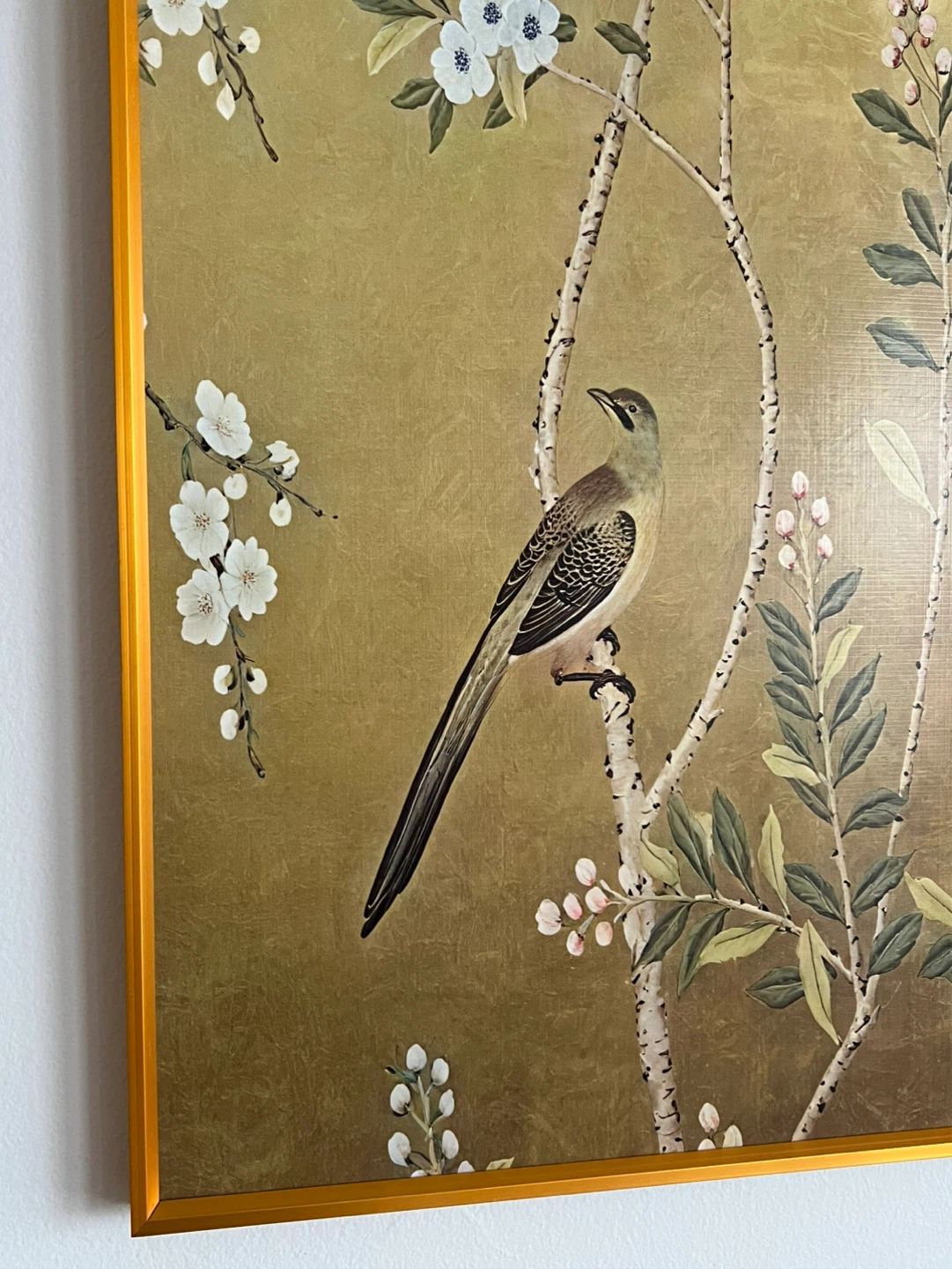 Gold Bird and Floral Wall Art - photo 5