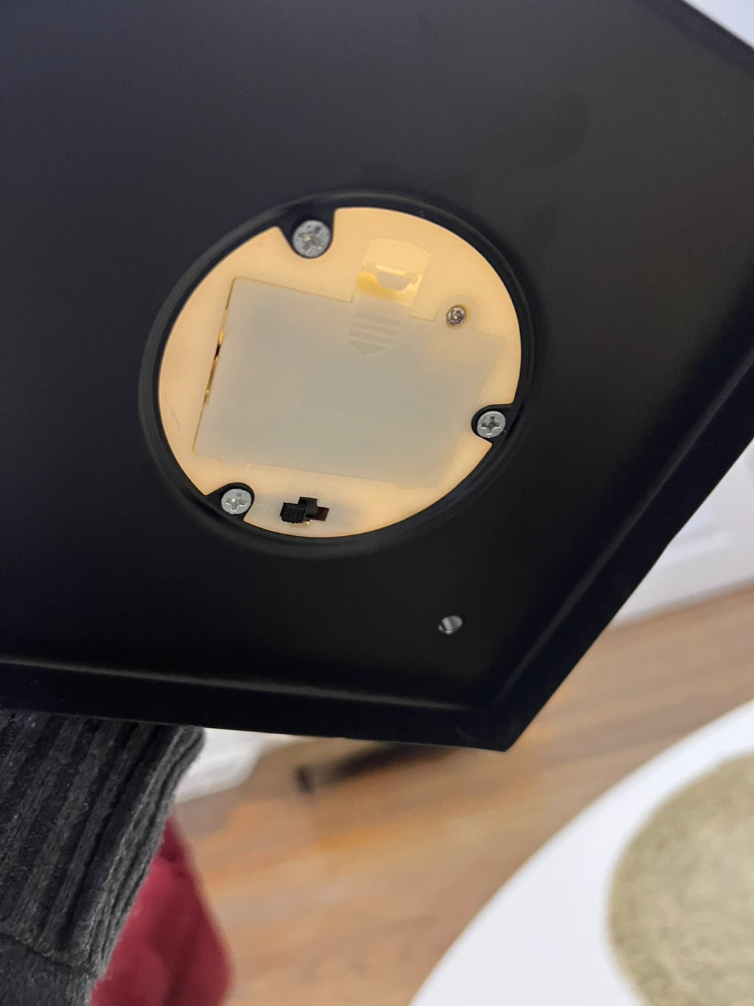 New- Black Metal Lantern with LED Candle - photo 3