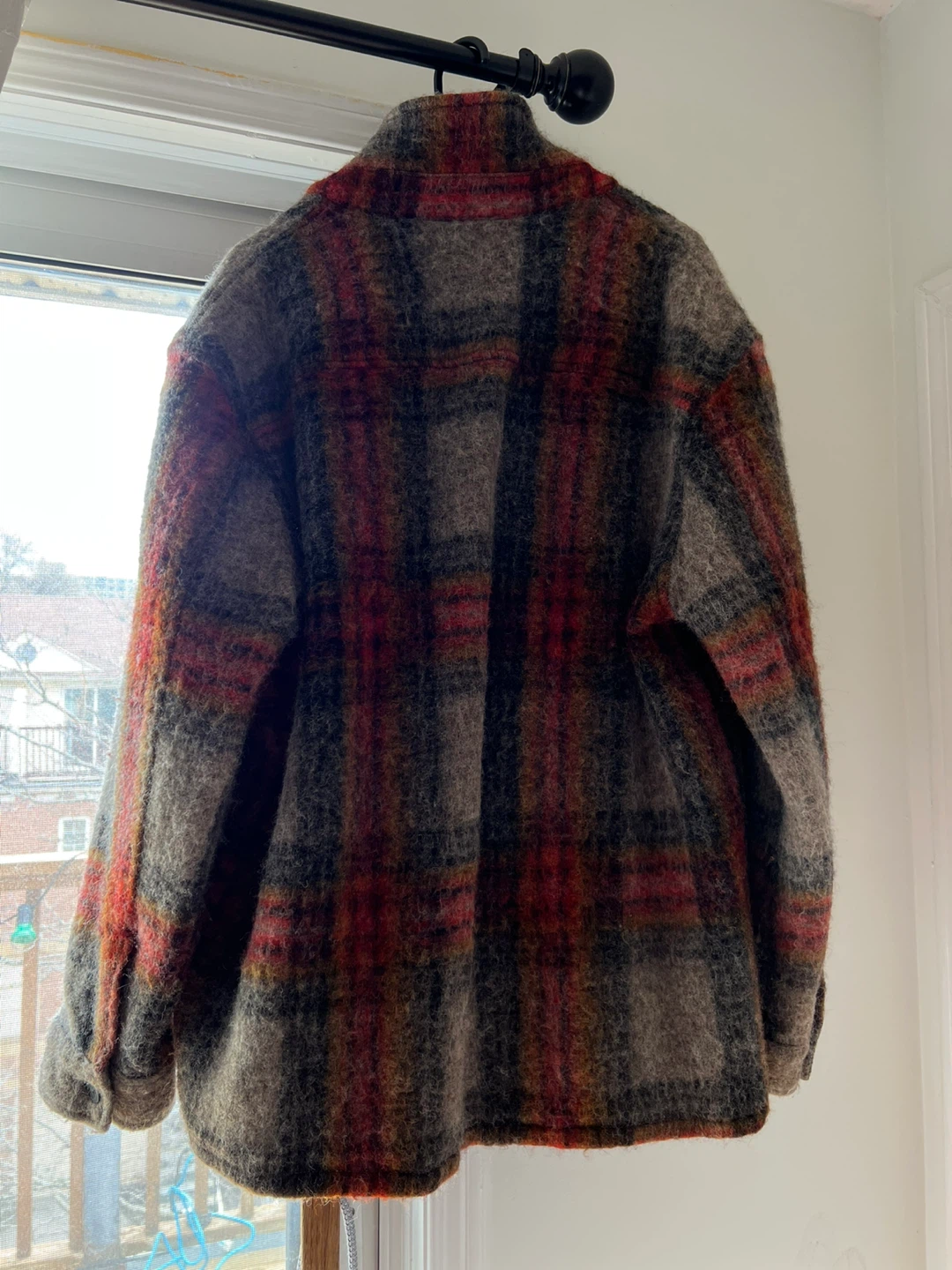 ZARA Plaid Button-Up Jacket XL - photo 3