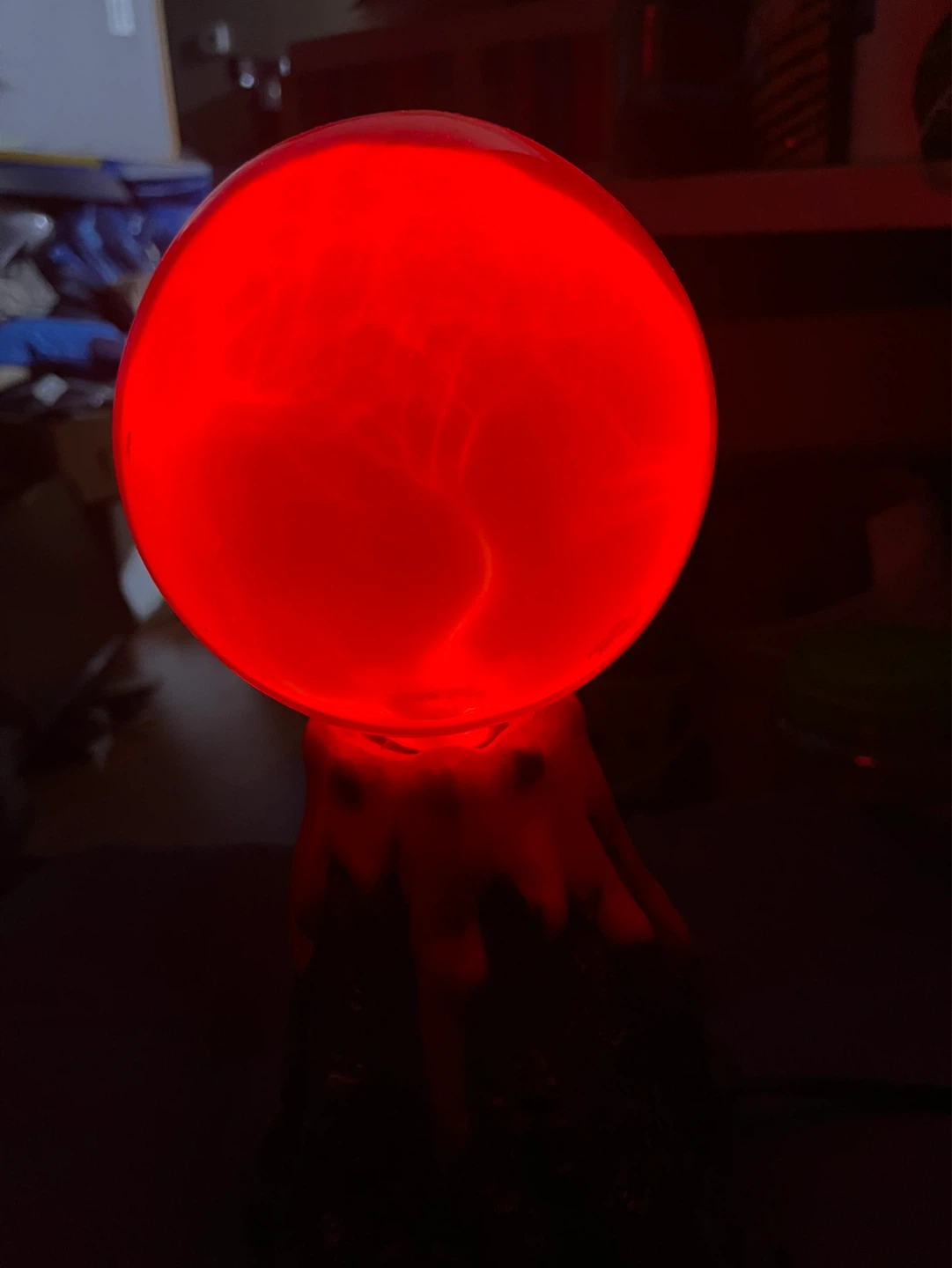 Red Plasma Ball Lamp - photo 2