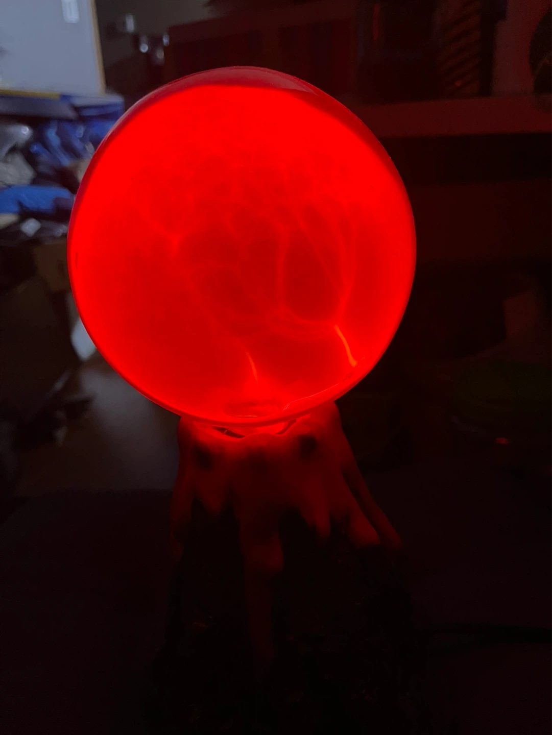 Red Plasma Ball Lamp - photo 3