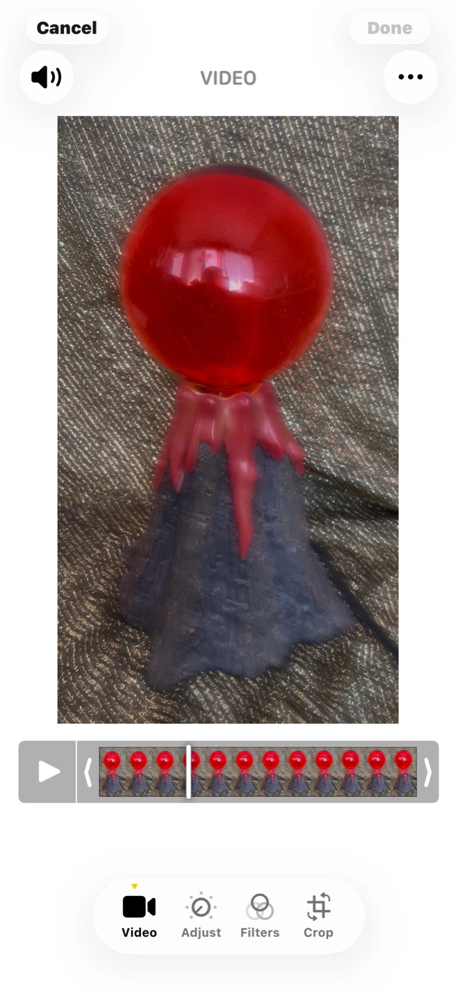 Red Plasma Ball Lamp
