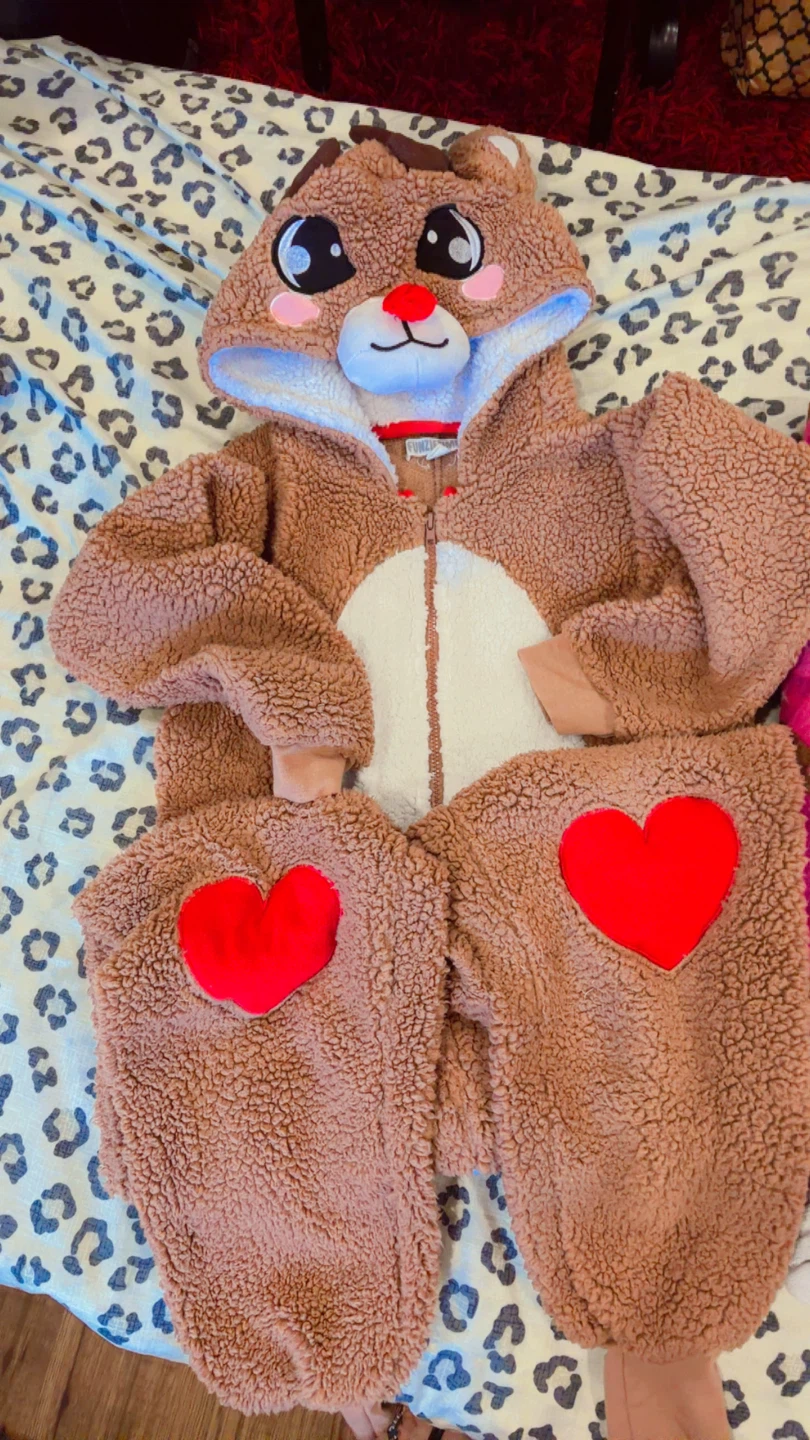 Kids Reindeer Onesie Pajamas - photo 3