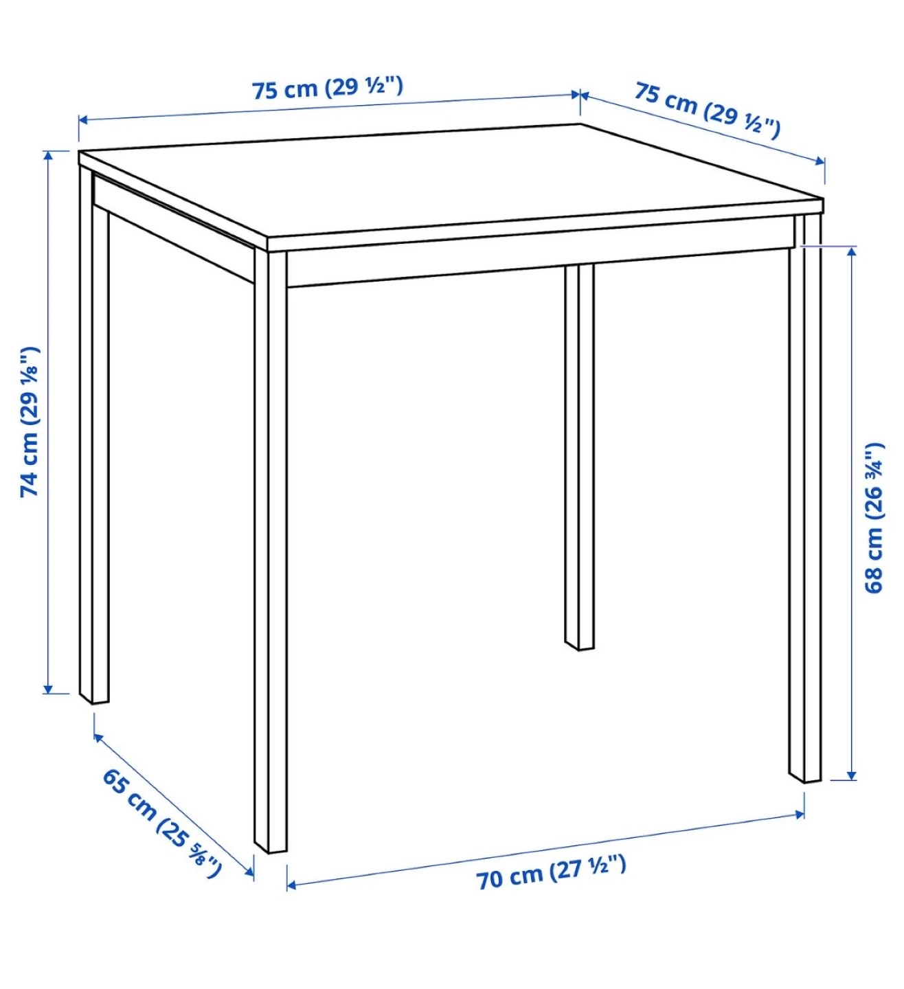 IKEA MELLTORP Dining Table - White - Great Condition! - photo 4