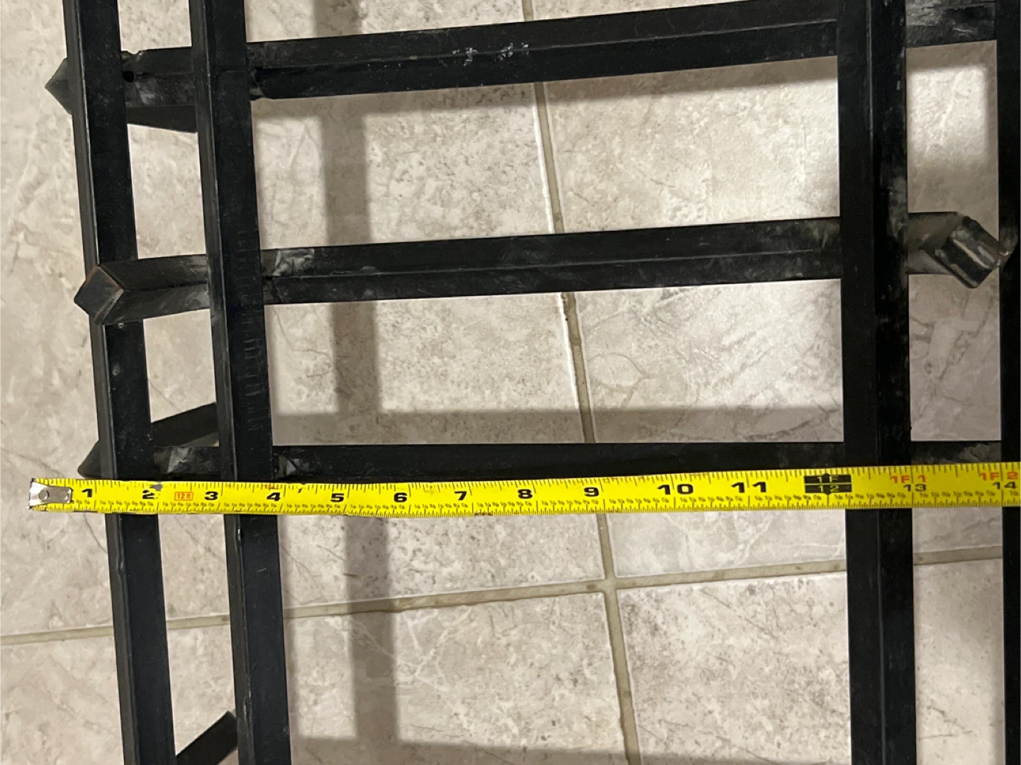 Black Metal Fireplace Log Rack - photo 3