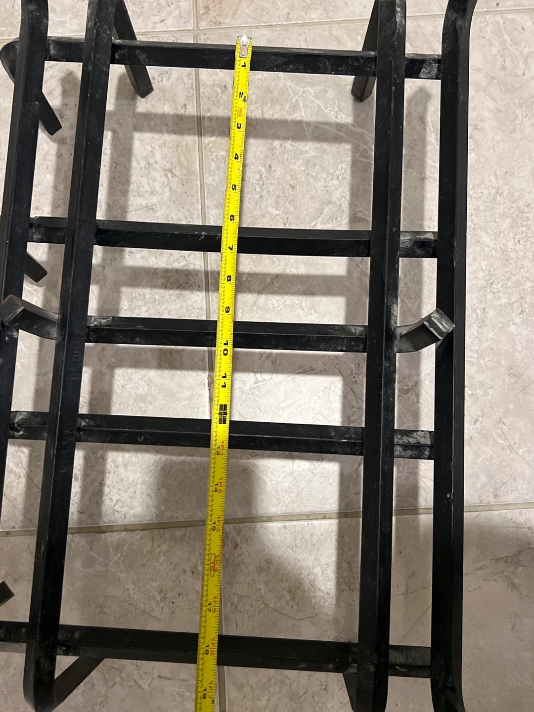 Black Metal Fireplace Log Rack - photo 4