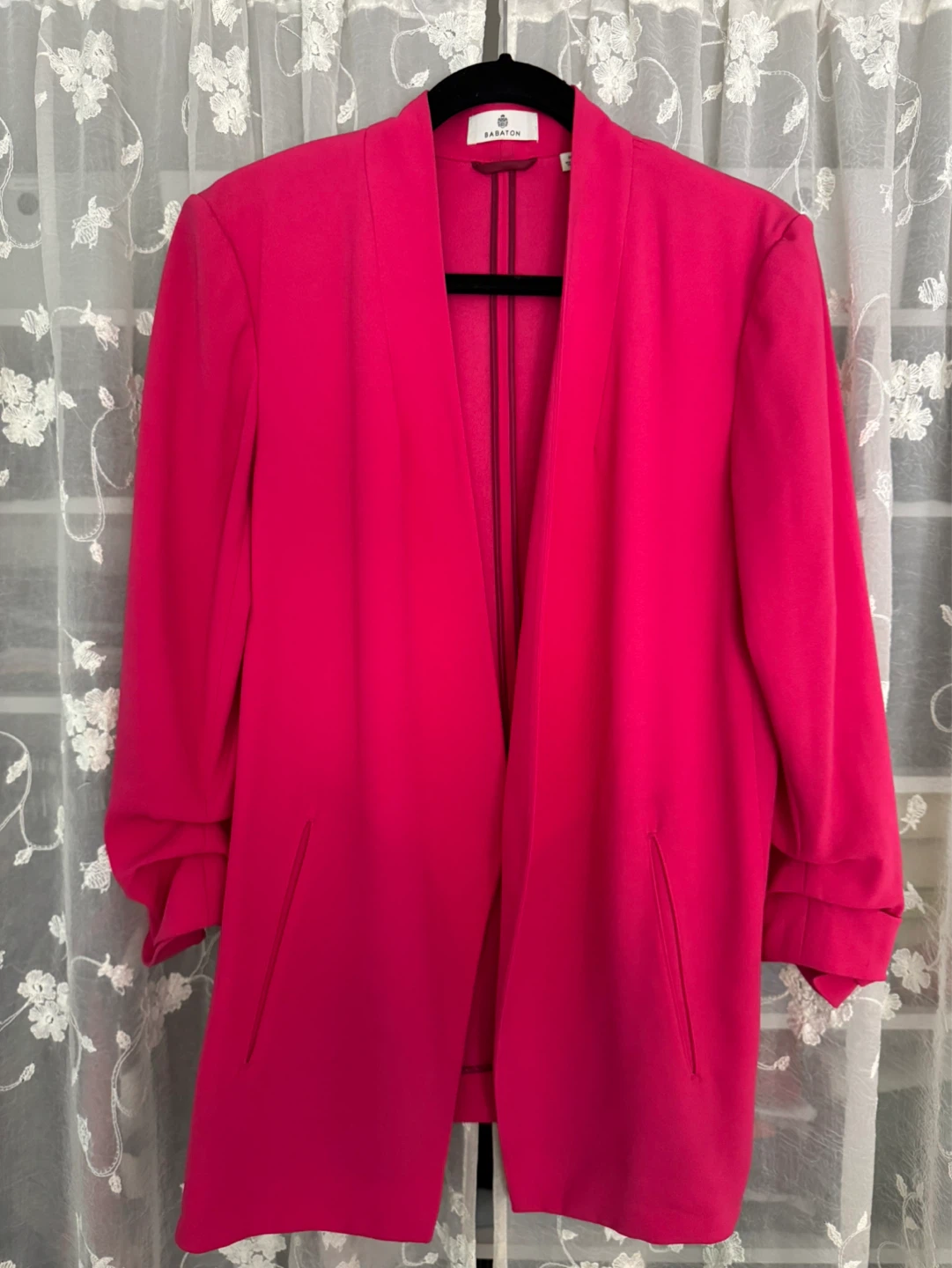 Babaton Power Hip Blazer Size 10 Pink