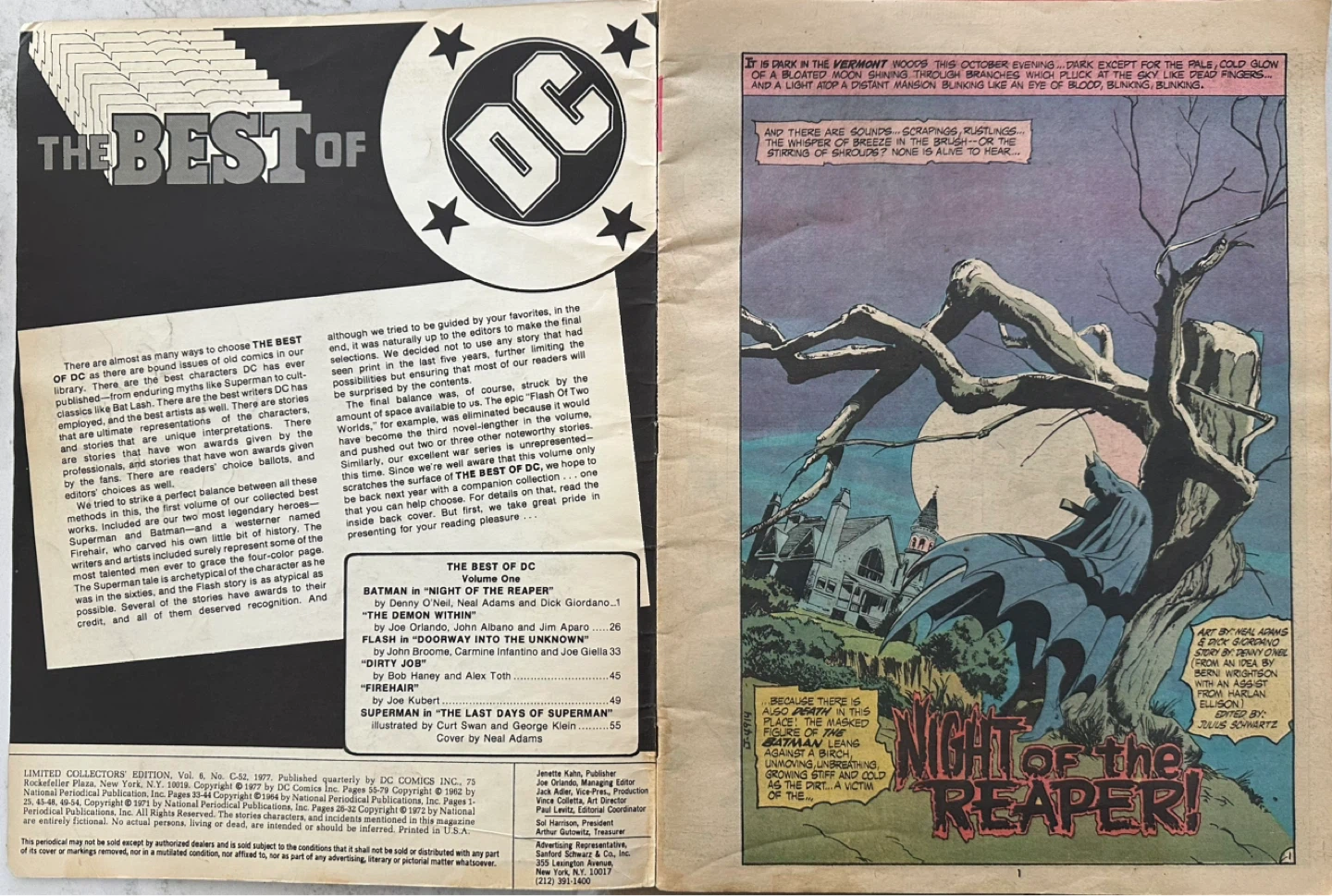 1977 Limited Collector’s Ed. Best of DC Vol. 1, Issue C-52 - photo 3