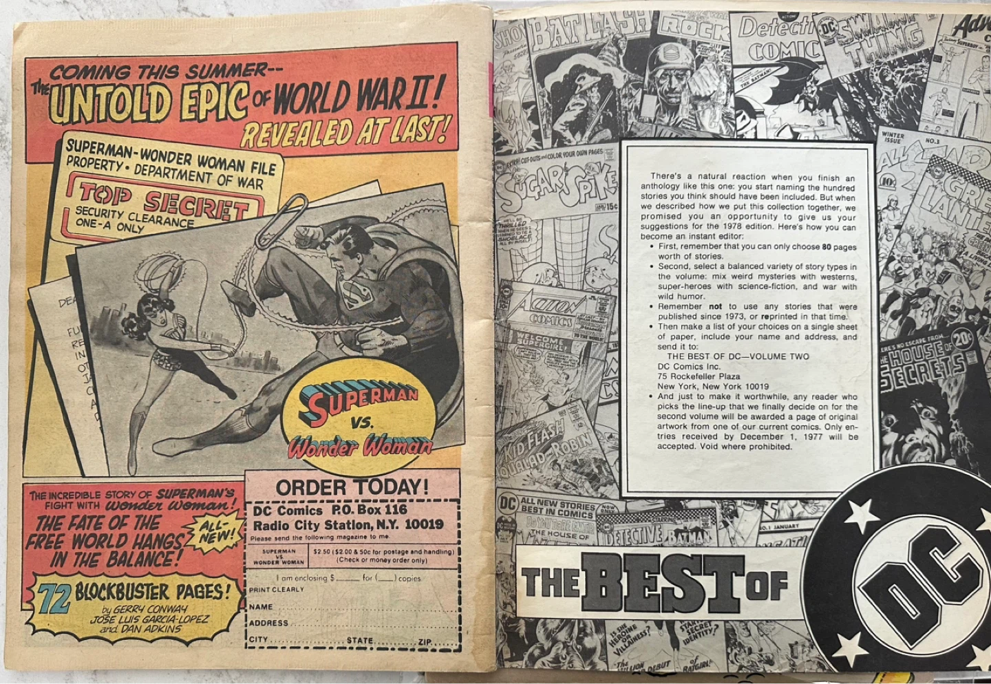 1977 Limited Collector’s Ed. Best of DC Vol. 1, Issue C-52 - photo 5