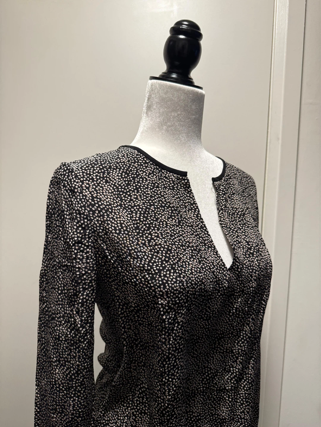 Club Monaco Black & White Print Dress - Size 2 - photo 4