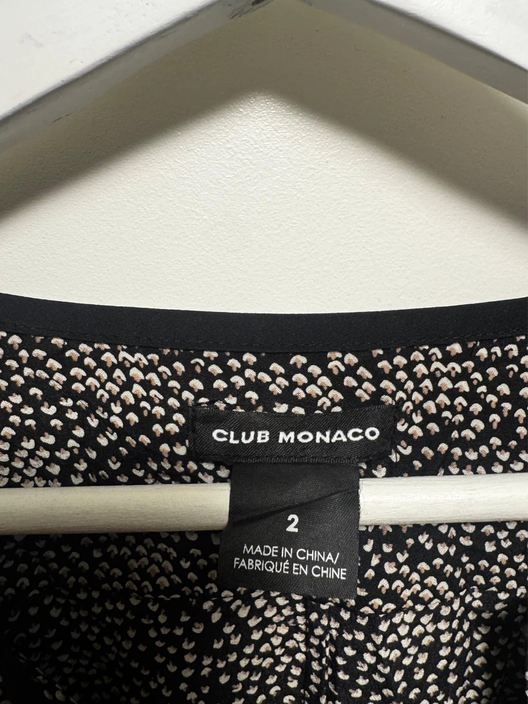 Club Monaco Black & White Print Dress - Size 2 - photo 2