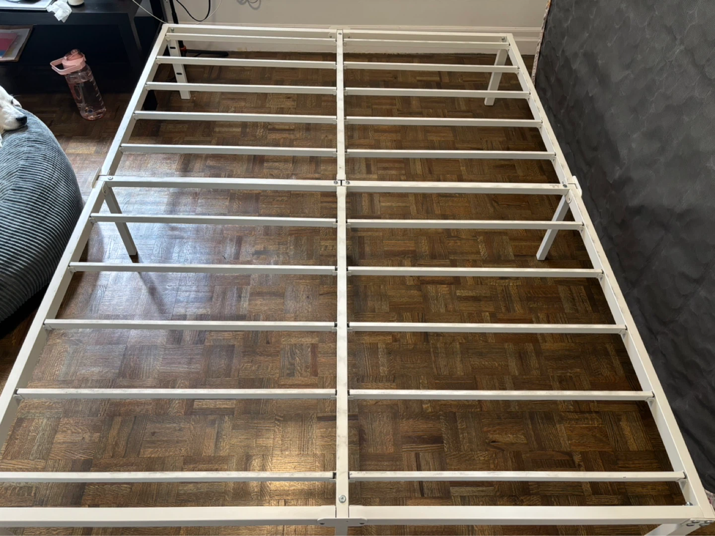 White Metal Bed Frame - photo 3