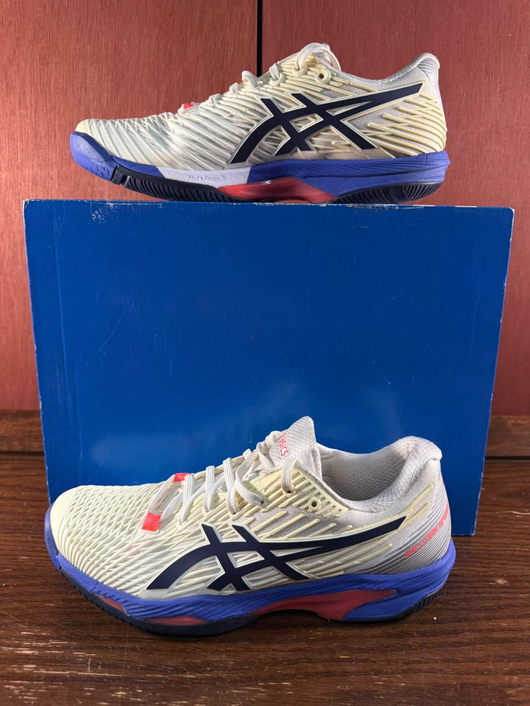 Asics Womens Solution Speed FF 2 White Running Shoes Size US 8,5
