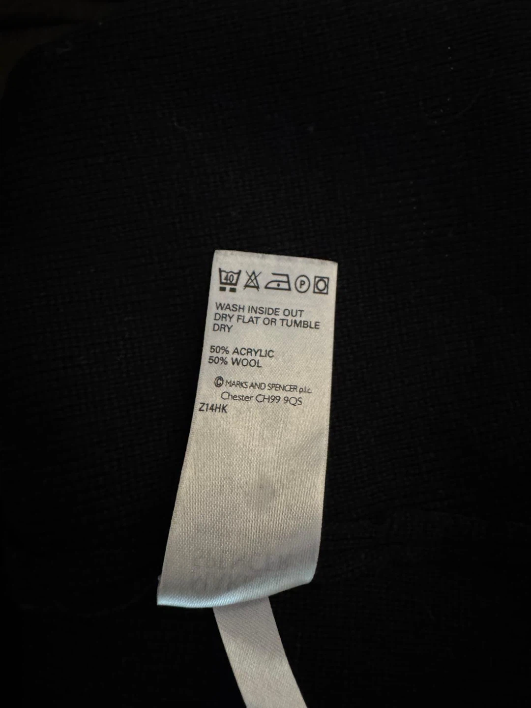 Marks & Spencer Black Wool Blend Dress UK 8 - photo 4