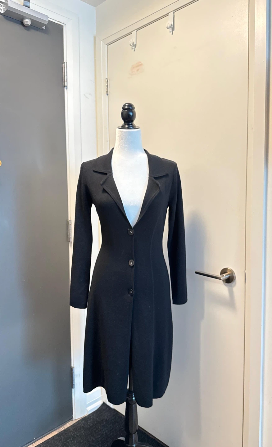 Marks & Spencer Black Wool Blend Dress UK 8