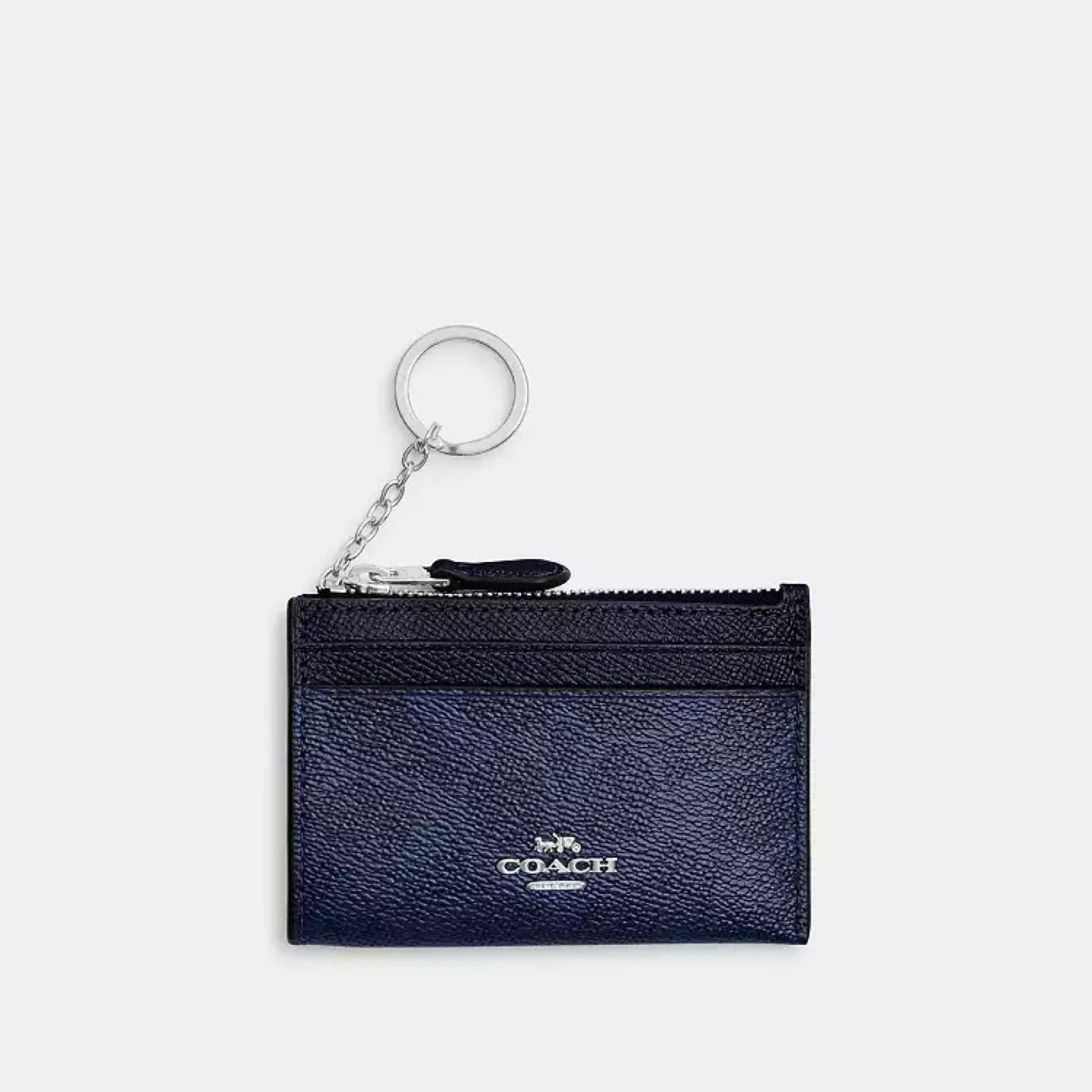 Coach Card Holder with Zipper Pouch