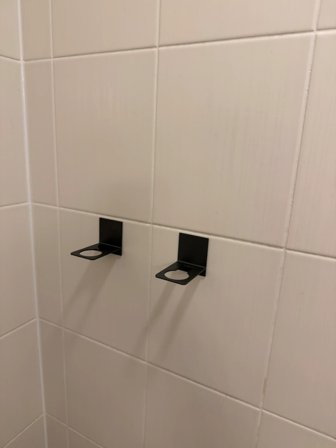 Black Metal Shower Caddy Shelves (2 Pack)